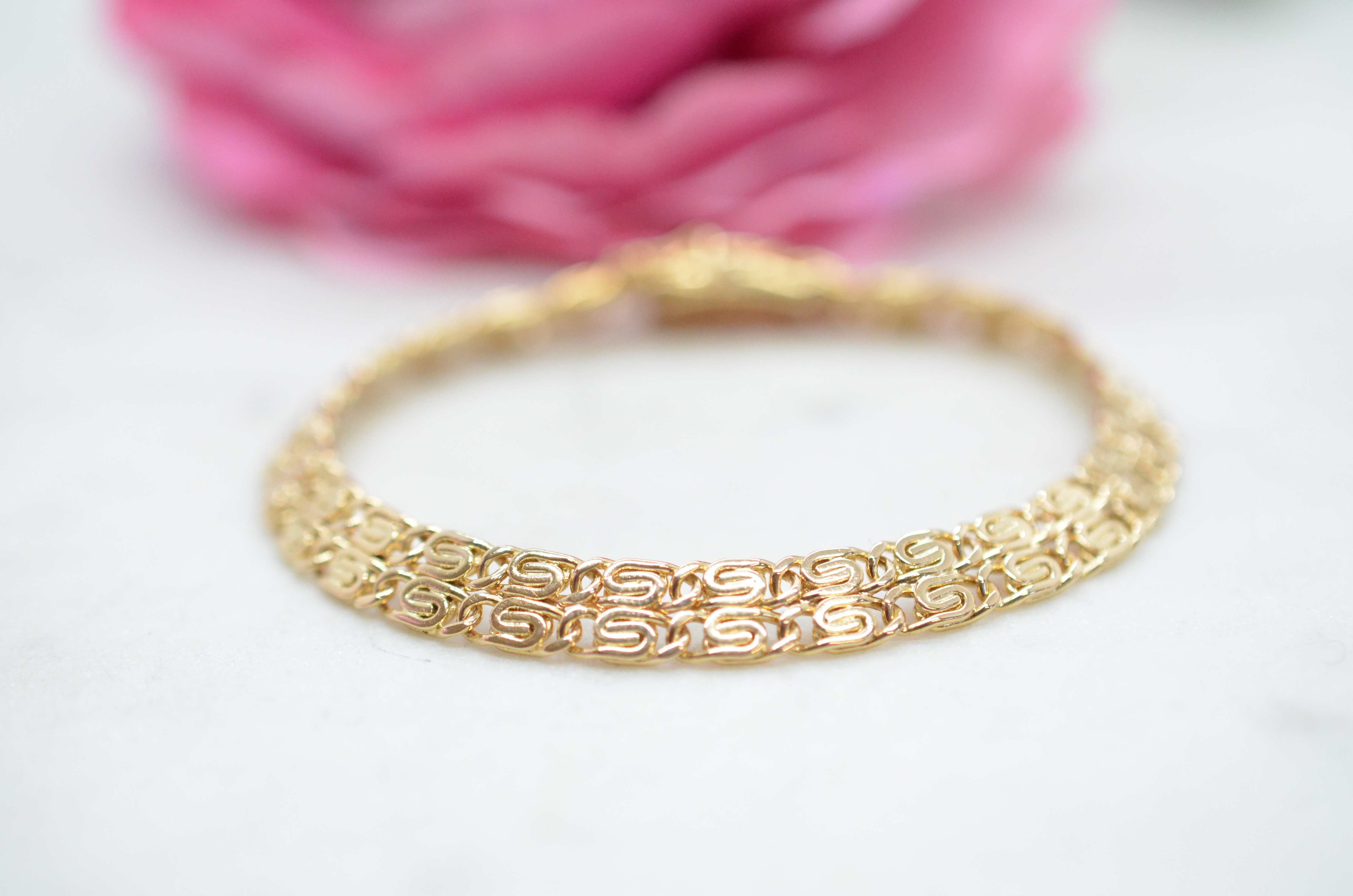 Vintage 18k double-row bracelet, 1969 - 3