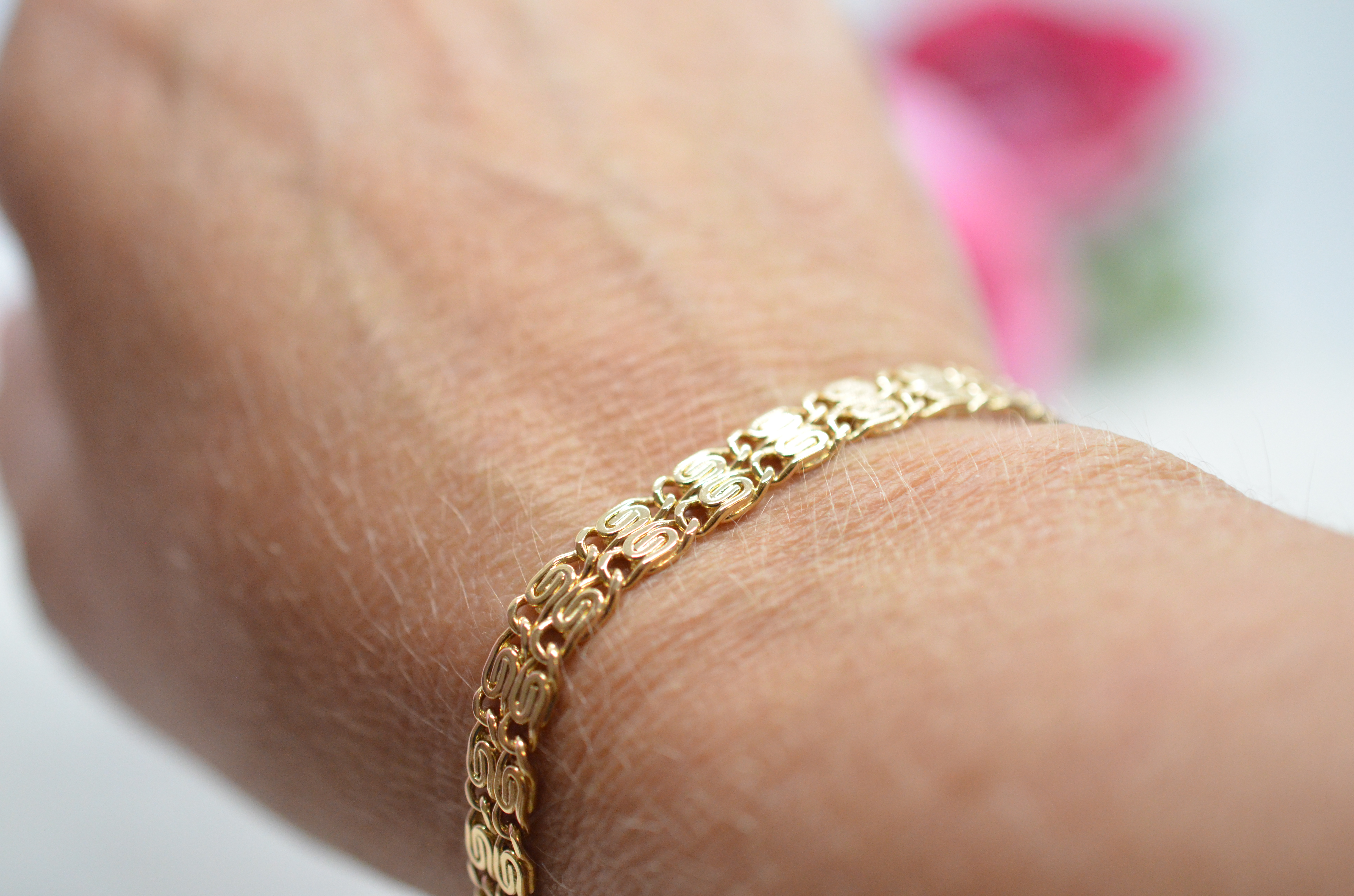Vintage 18k double-row bracelet, 1969 - 7