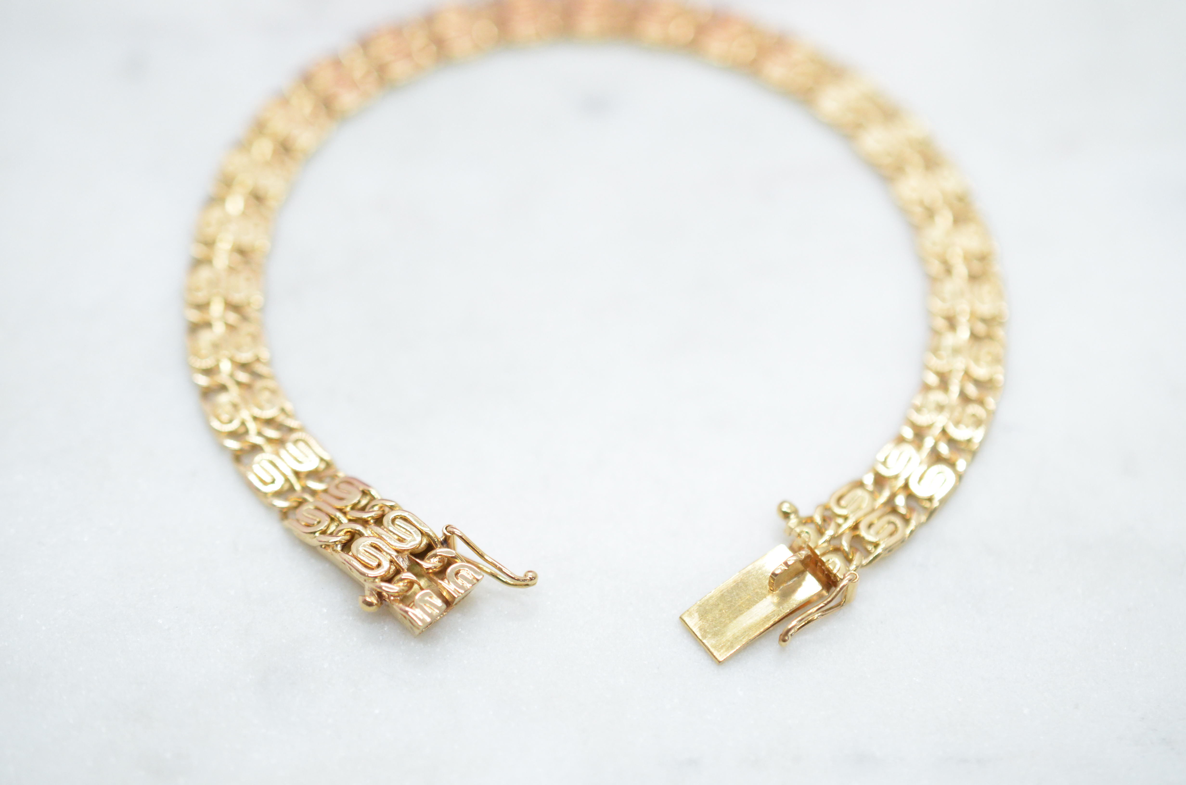 Vintage 18k double-row bracelet, 1969 - 4