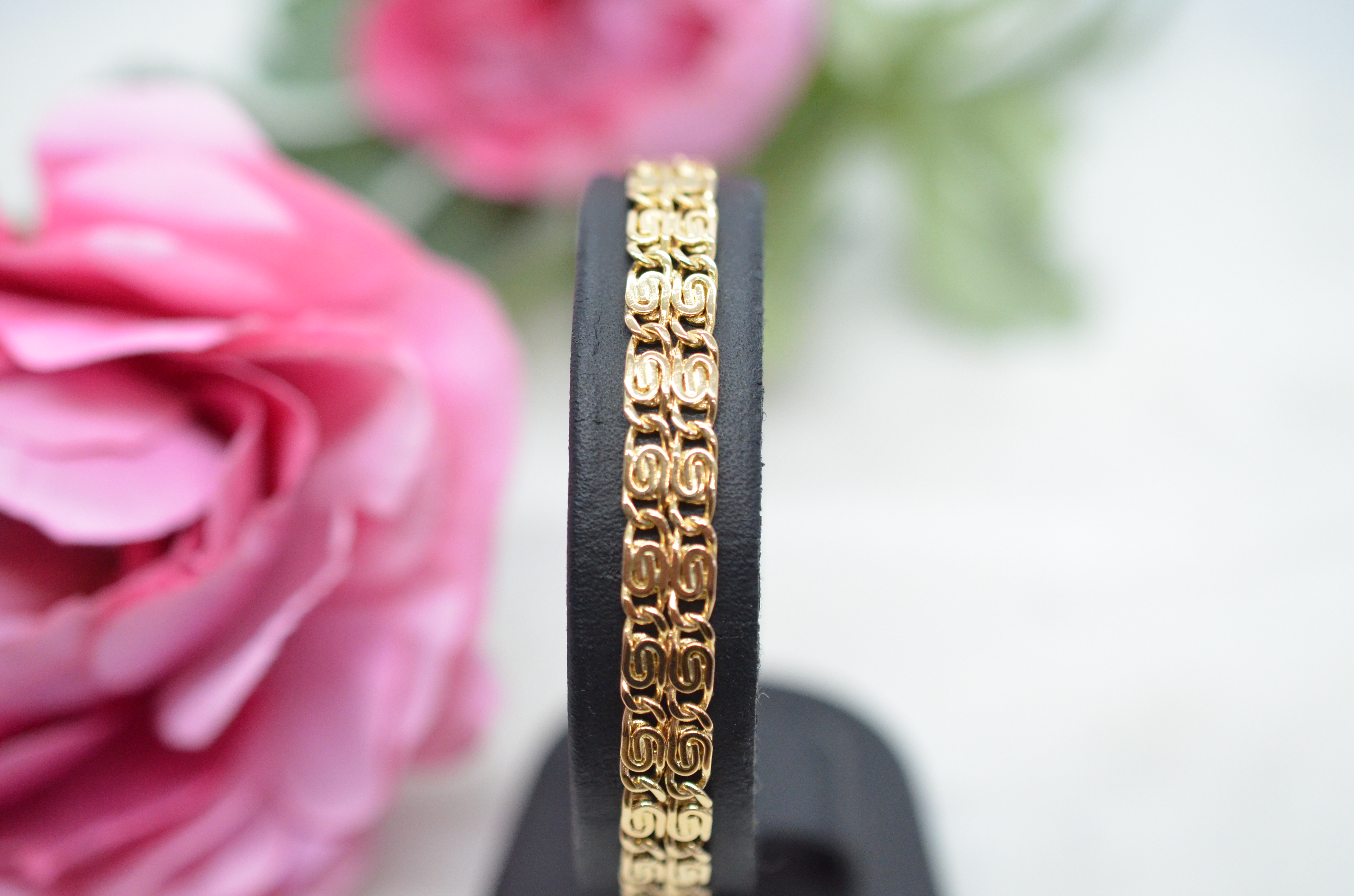 Vintage 18k double-row bracelet, 1969