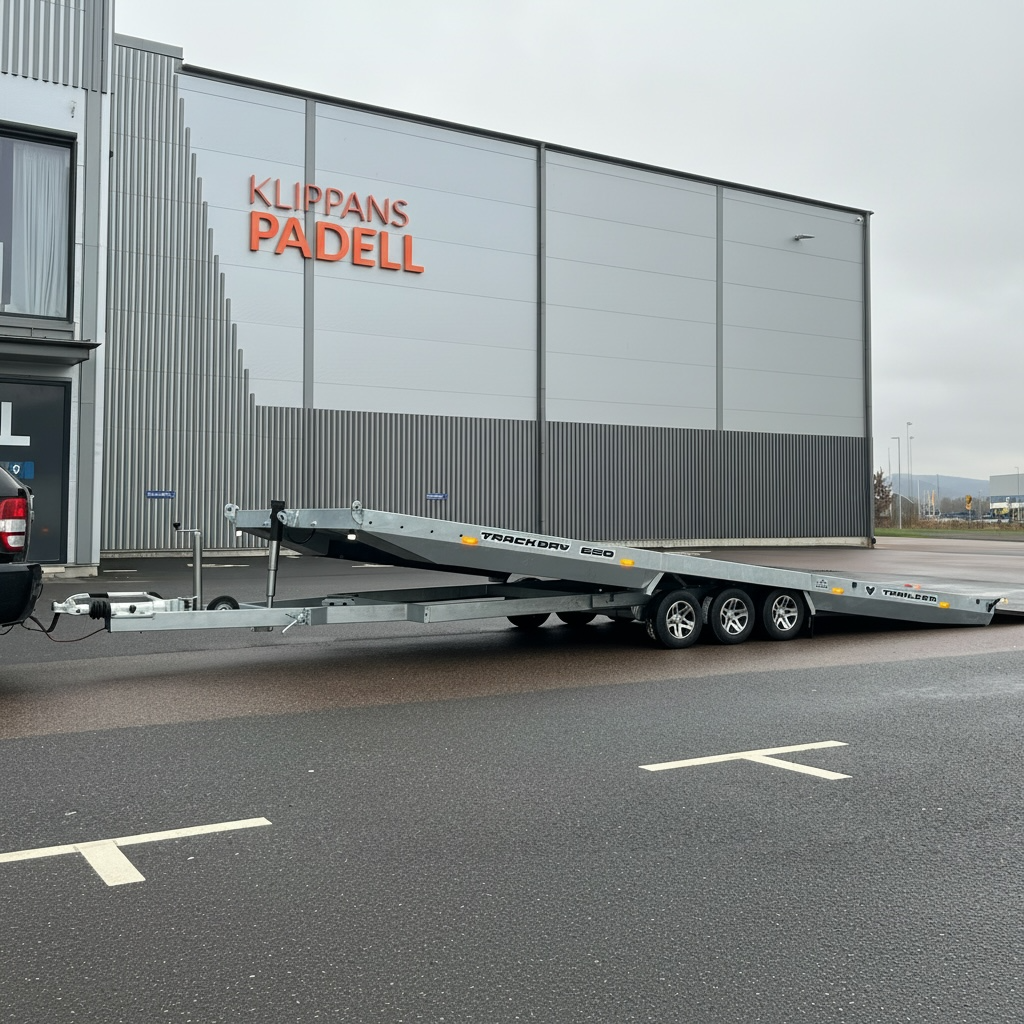 4P TrackDay 550TD G3 Open Biltrailer 210 x 550 cm 3 axlad