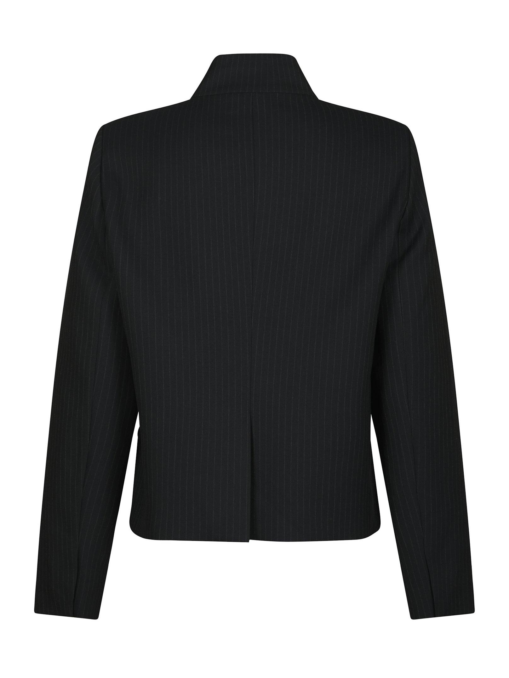 Tiria Slim Pinstripe Blazer Dark Navy - 2