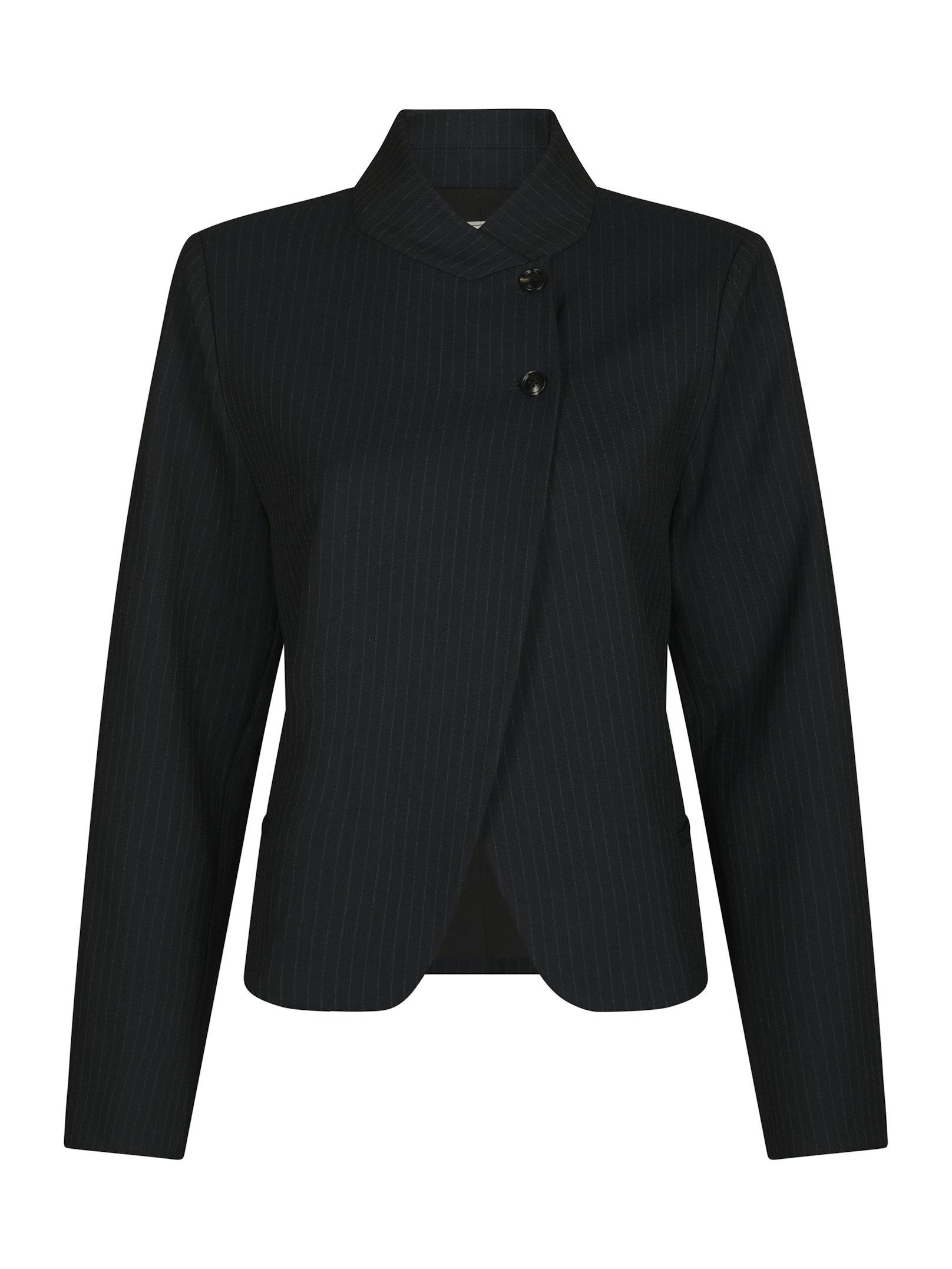 Tiria Slim Pinstripe Blazer Dark Navy