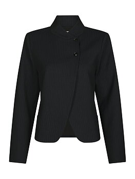 Tiria Slim Pinstripe Blazer Dark Navy
