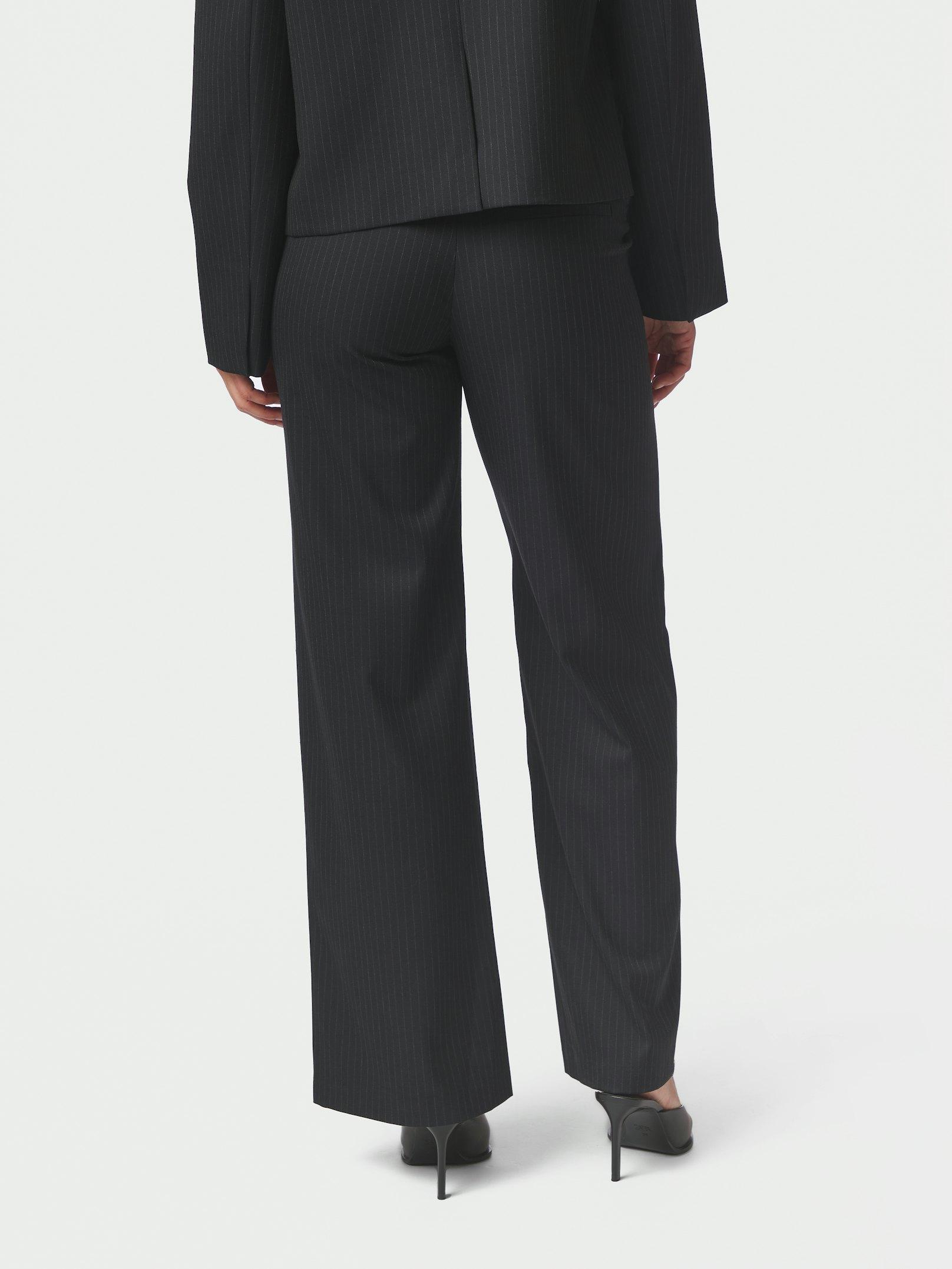 Nathalie Slim Pinstripe Pants Dark Navy - 4
