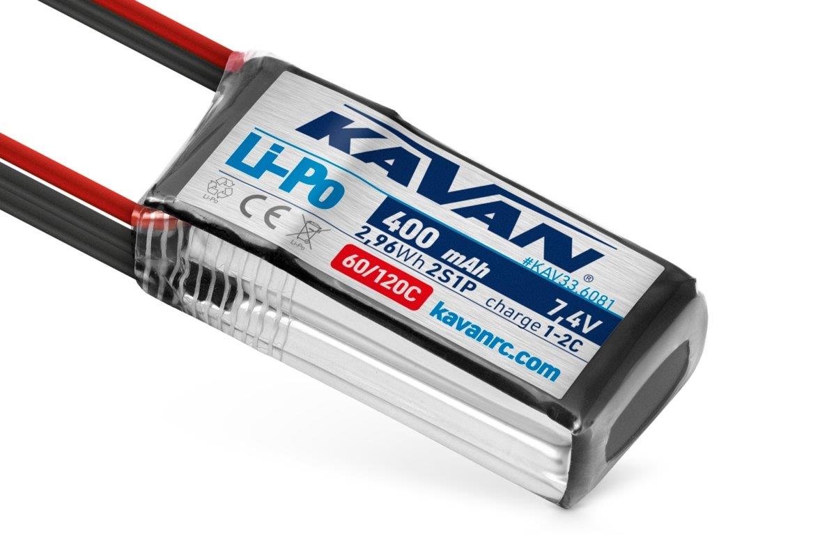 KAVAN - Li-Po 400 mAh/7.4 V 60/120C, 2.96 Wh