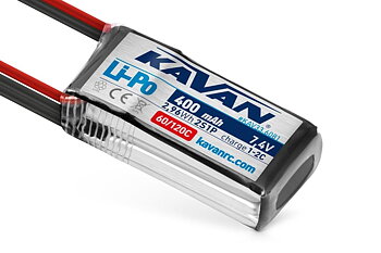 KAVAN - Li-Po 400 mAh/7.4 V 60/120C, 2.96 Wh