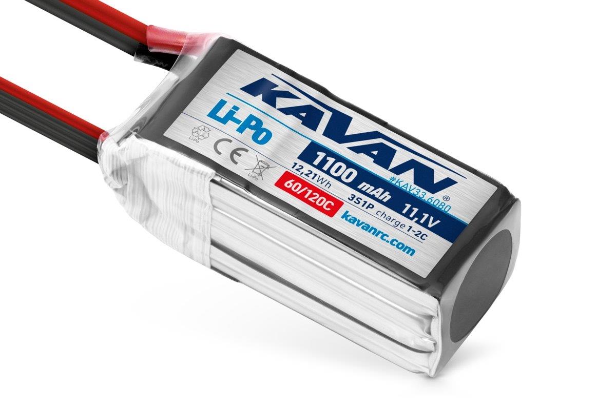 KAVAN - Li-Po 1100 mAh/11.1 V 60/120C, 12.21 Wh