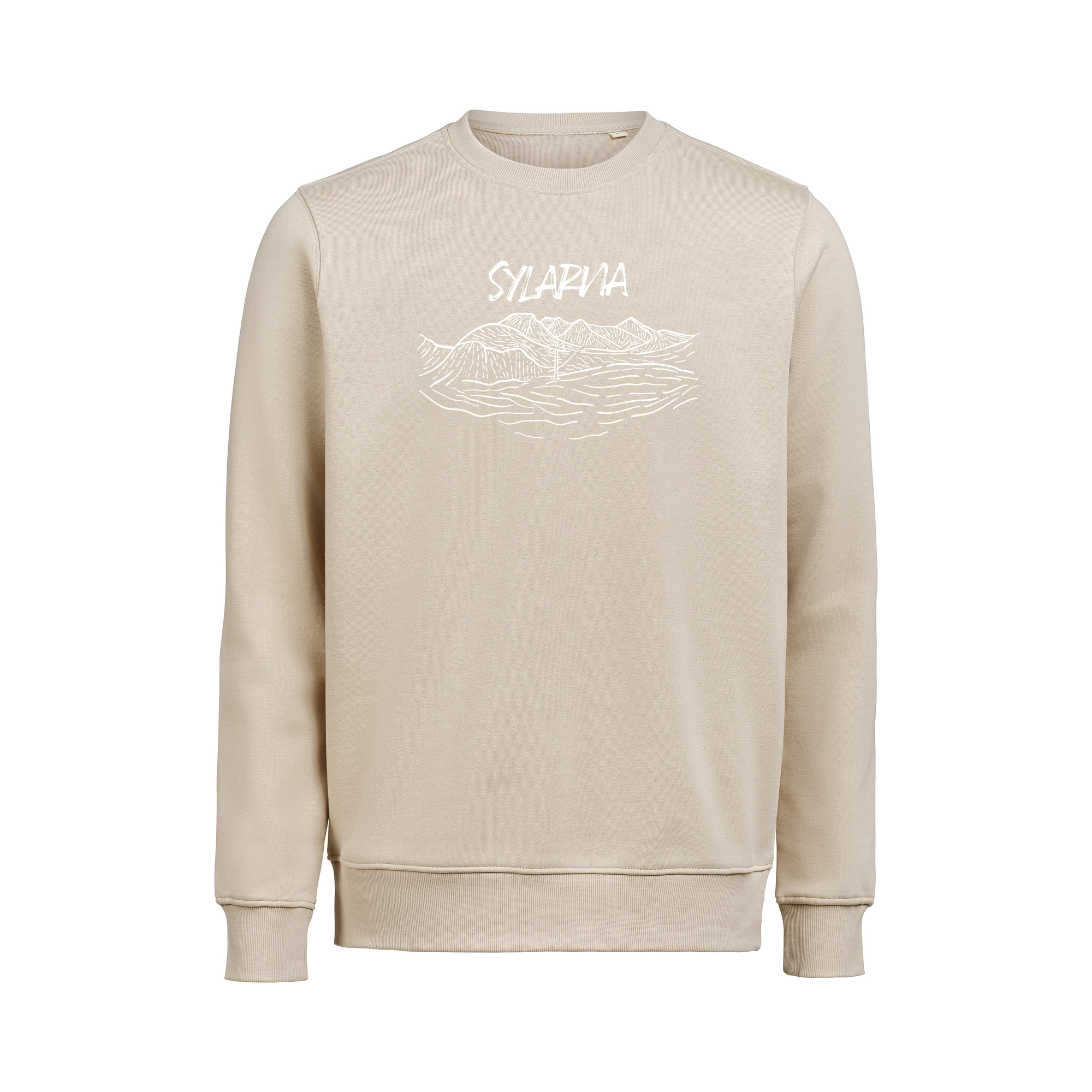 Sweatshirt Crewneck Sylarna Unisex Latte