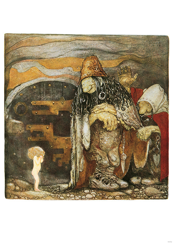 Affisch John Bauer Bortbytingarna