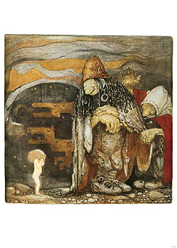Affisch John Bauer Bortbytingarna