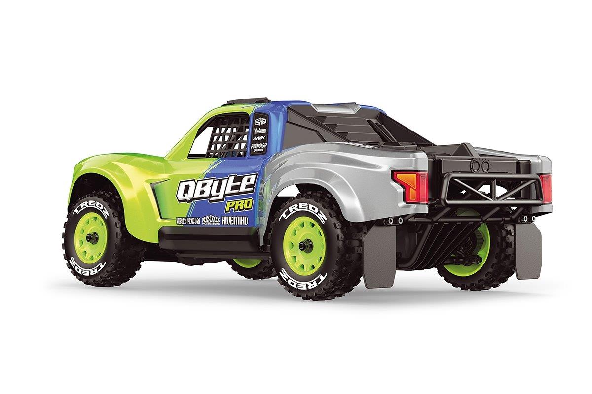Maverick QByte SC Pro 1/12th SC Truck - Fluoro Green - 2