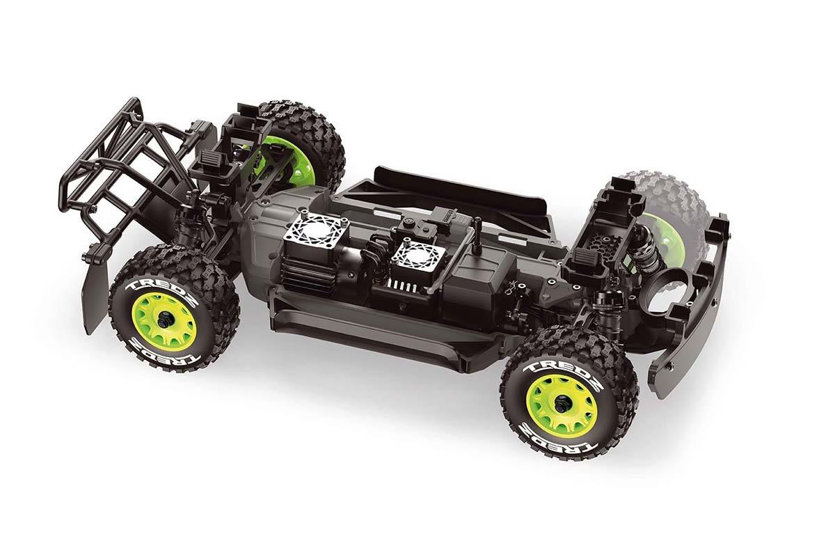 Maverick QByte SC Pro 1/12th SC Truck - Fluoro Green - 4