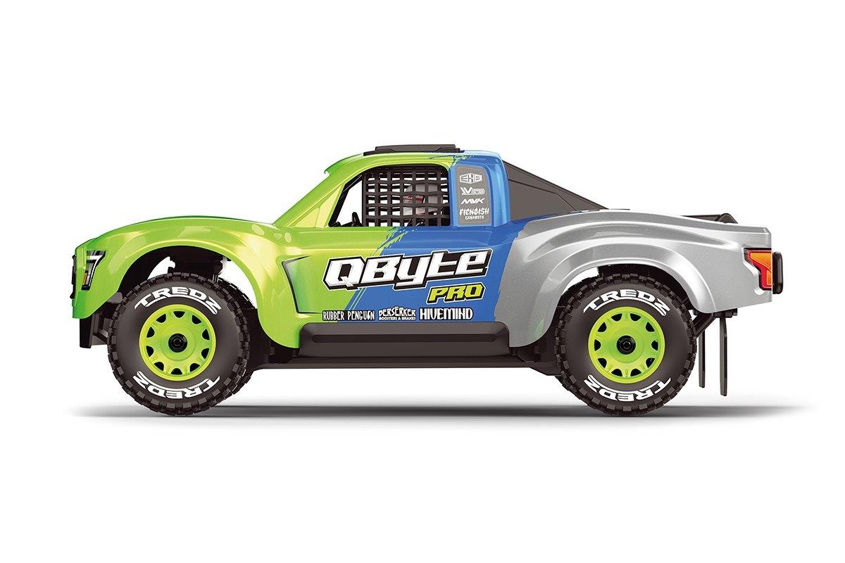 Maverick QByte SC Pro 1/12th SC Truck - Fluoro Green - 3