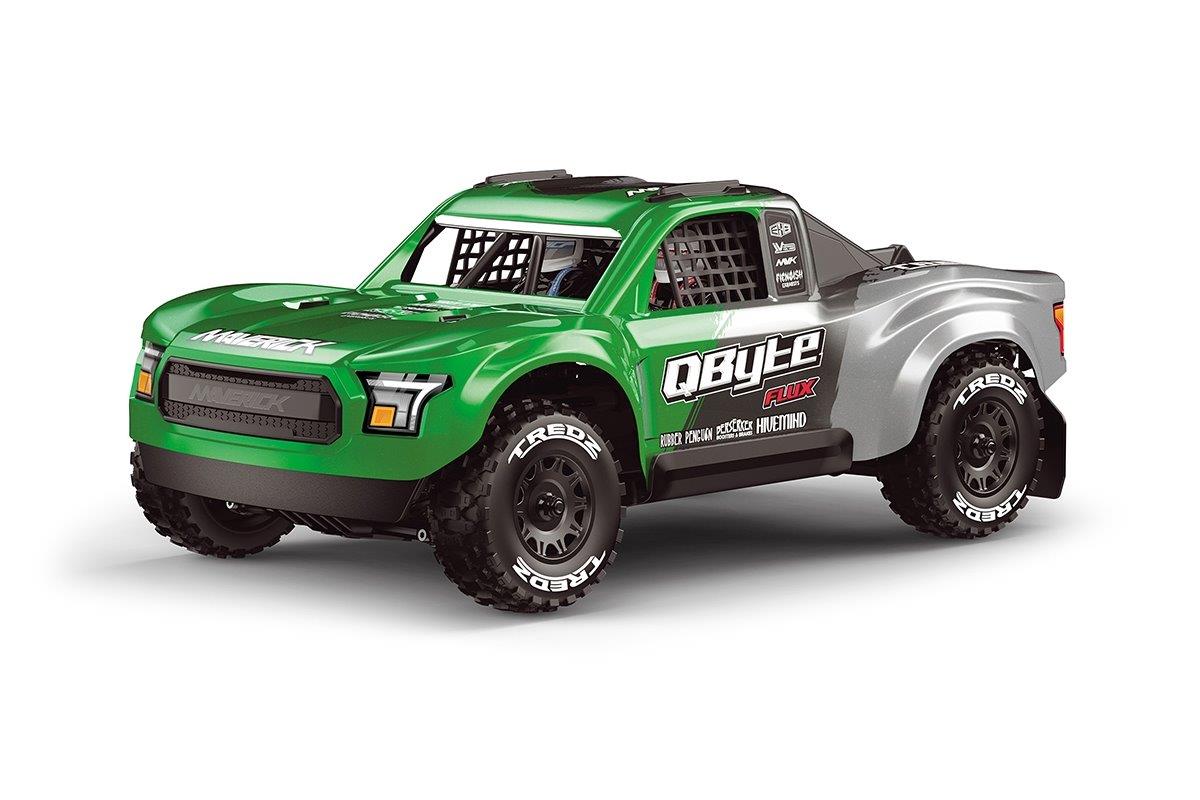 Maverick QByte SC Flux 1/12th SC Truck - Green