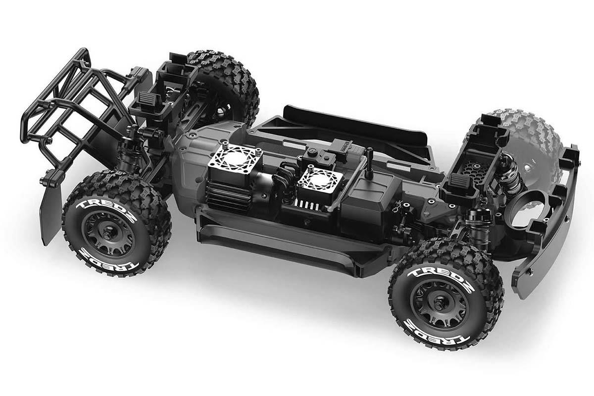 Maverick QByte SC Flux 1/12th SC Truck - Red - 4