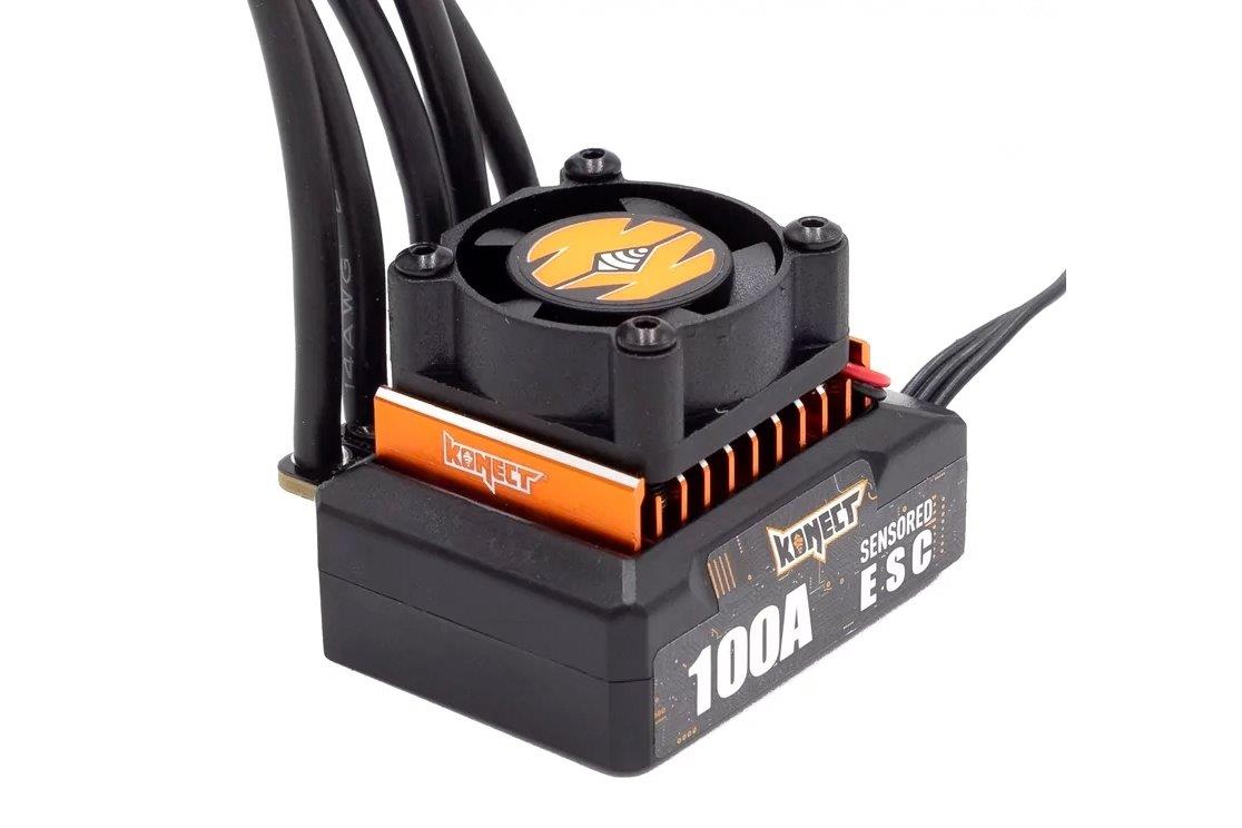 KONECT 1/10 Konect Elite 100 Amp 2S racing ESC with program card