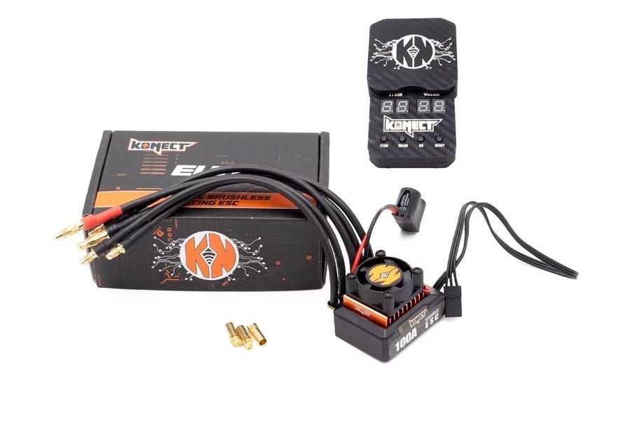 KONECT 1/10 Konect Elite 100 Amp 2S racing ESC with program card - 2