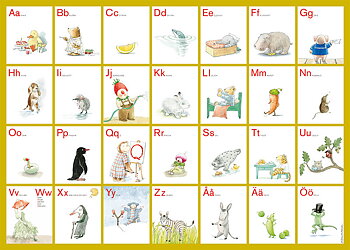 Affisch ABC sa lilla t 