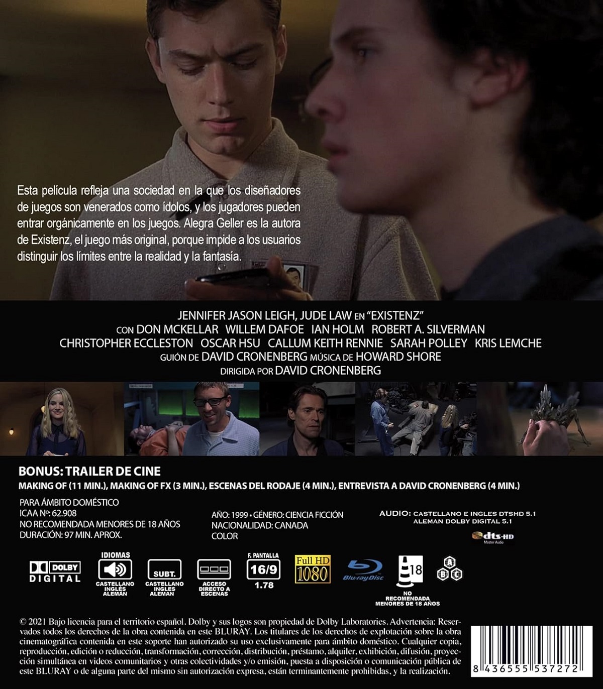 Existenz (ej svensk text) (Blu-ray) - 2