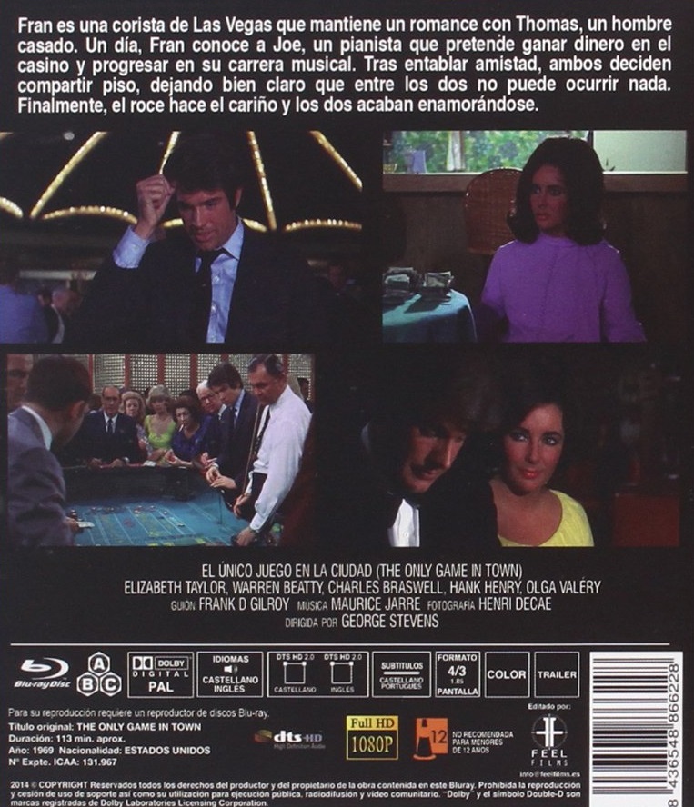 The Only Game In Town (ej svensk text) (Blu-ray) - 2