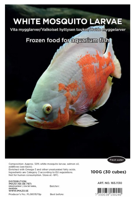 Frysta Vita Mygglarver 100 g