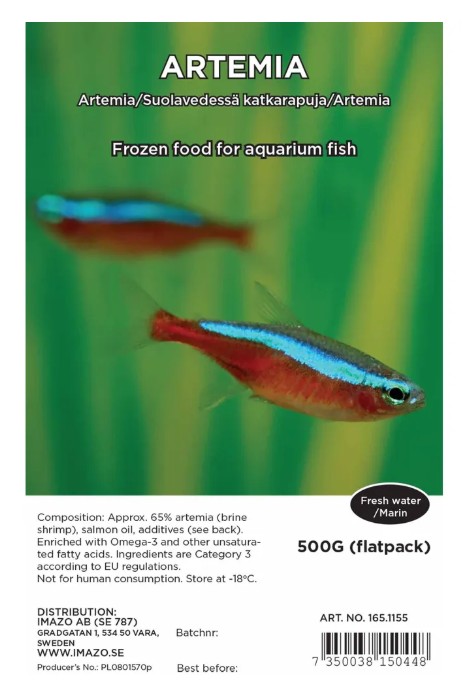 Frysta Artemia 500 g