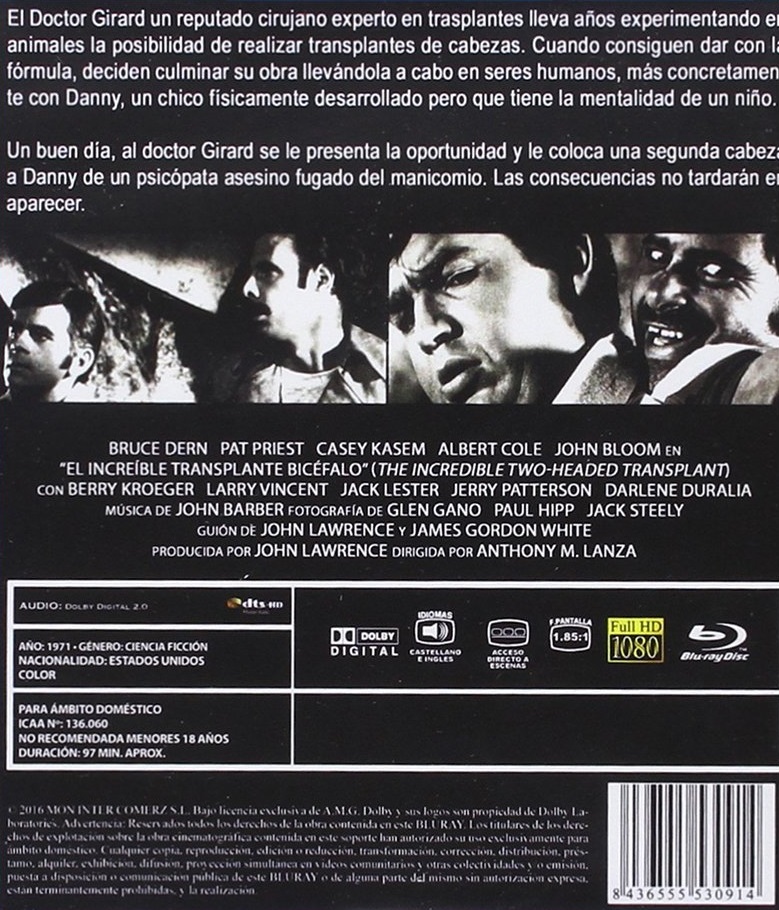 The Incredible 2-Headed Transplant (ej svensk text) (Blu-ray) - 2