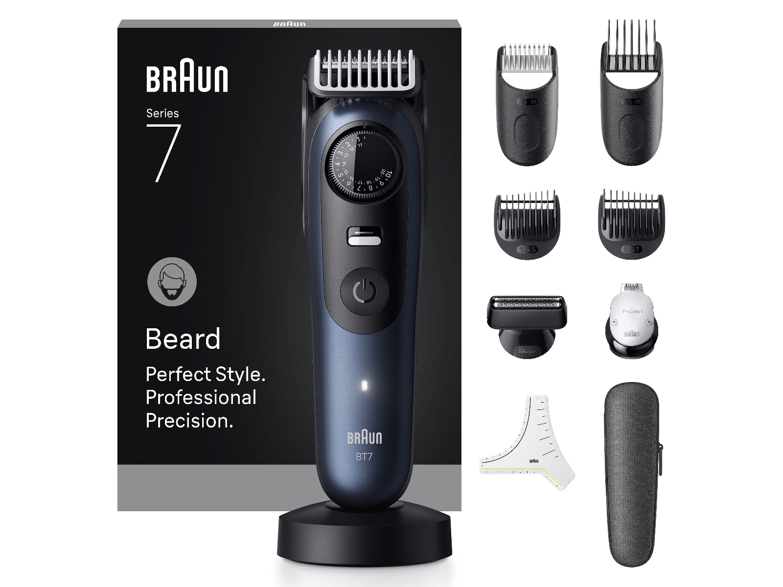 Braun Series 7 Skäggtrimmer (blå)