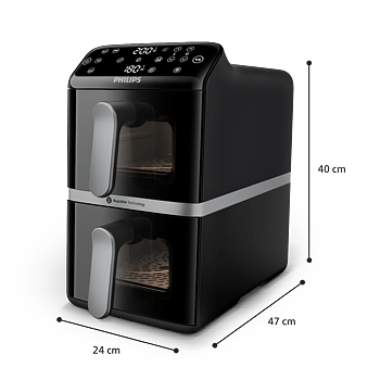 Philips Airfryer 4000 Series Stacked Dua