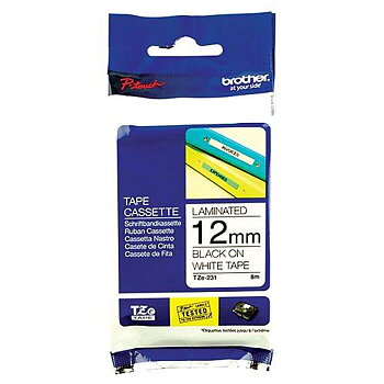 Brother Tape 12mm Svart/Vit
