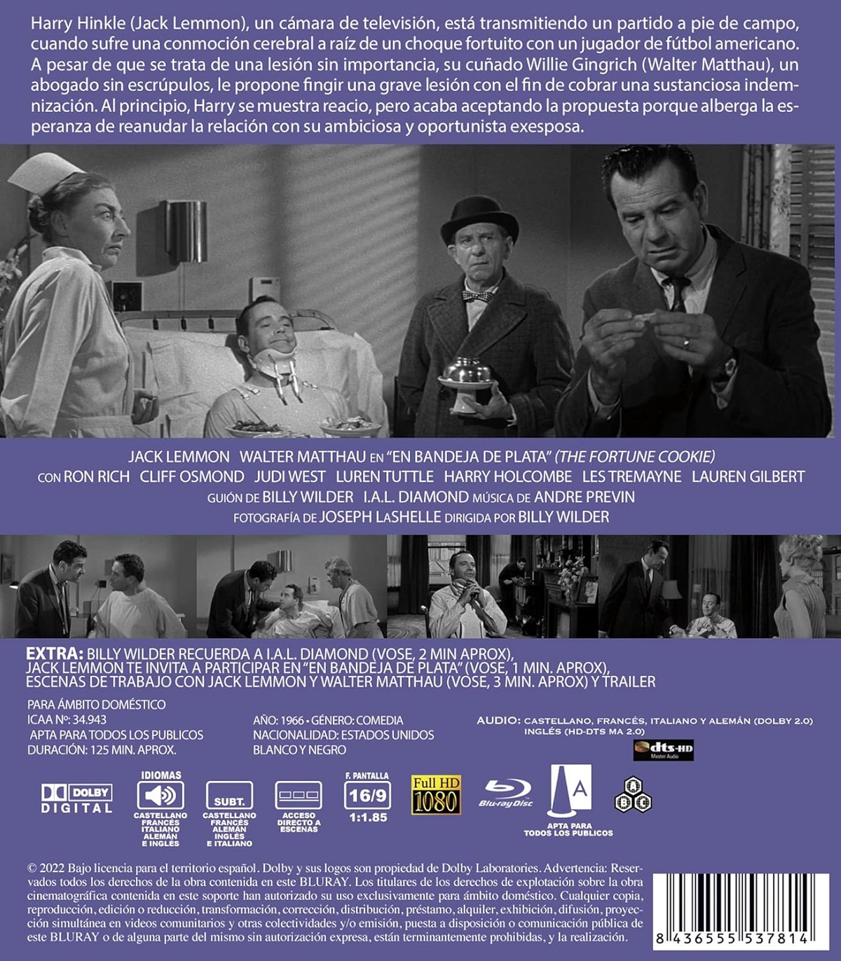 The Fortune Cookie (ej svensk text) (Blu-ray) - 2