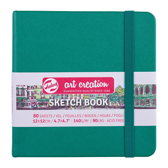Sketchbook Forest Green 12 x 12 cm / Skissblock skoggrön 12 x 12 cm