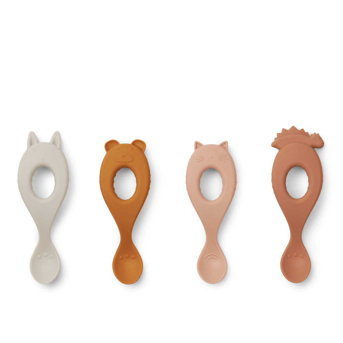 Liva Silicone Spoon 4-Pack Rose mix
