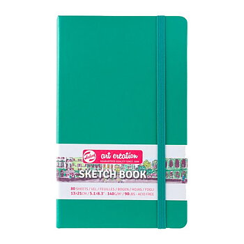 Sketchbook Forest Green 13 x 21 cm / Skissblock skoggrön 13 x 21 cm