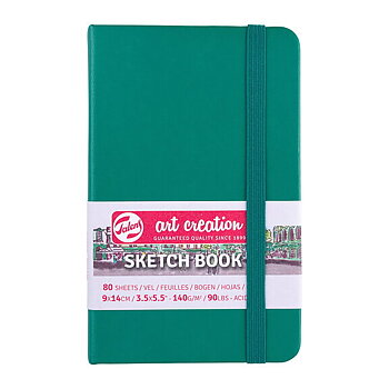 Sketchbook Forest Green 9 x 14 cm / Skissblock skoggrön 9 x 14 cm