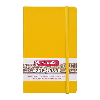 SketchBook Golden Yellow 13 x 21 cm / Skissblock guldgul 13 x 21 cm
