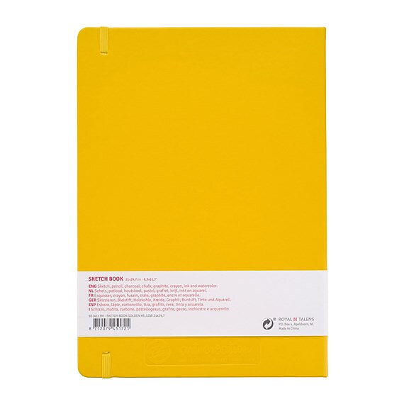 SketchBook Golden Yellow 21 x 30 cm / Skissblock guldgul 21 x 30 cm - 3