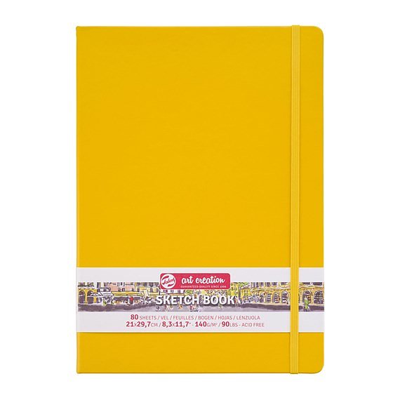 SketchBook Golden Yellow 21 x 30 cm / Skissblock guldgul 21 x 30 cm