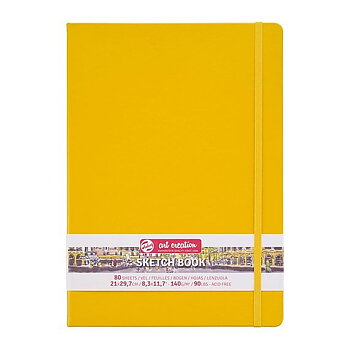 SketchBook Golden Yellow 21 x 30 cm / Skissblock guldgul 21 x 30 cm