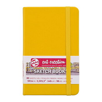 SketchBook Golden Yellow 9 x 14 cm / Skissblock guldgul 9 x 14 cm