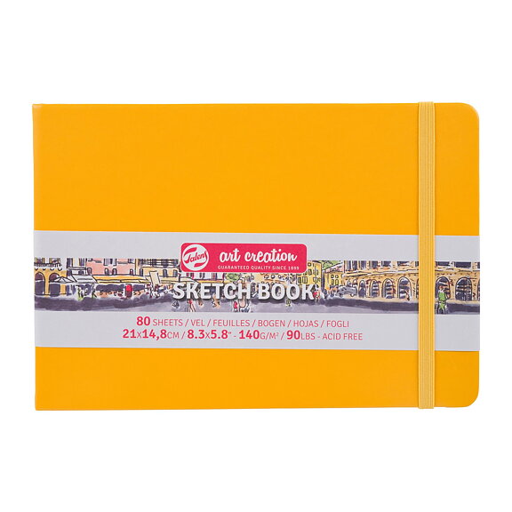 SketchBook Golden Yellow 21 x 15 cm / Skissblock guldgul 15 x 21 cm