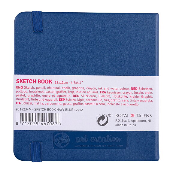 Sketchbook Navy Blue 12 x 12 cm / Skissblock marinblå 12 x 12 cm - 3