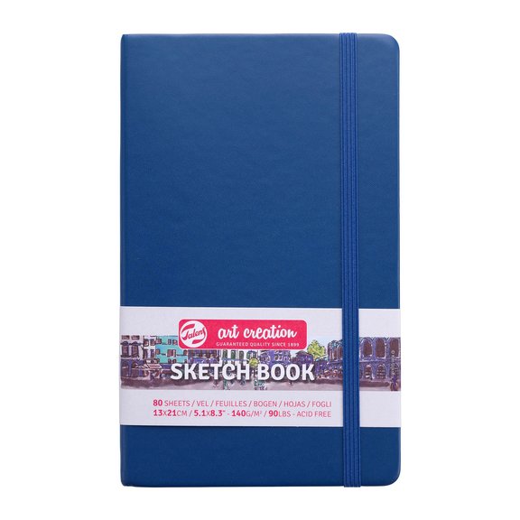 Sketchbook Navy Blue 13 x 21 cm / Skissblock marinblå 13 x 21 cm