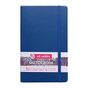 Sketchbook Navy Blue 13 x 21 cm / Skissblock marinblå 13 x 21 cm