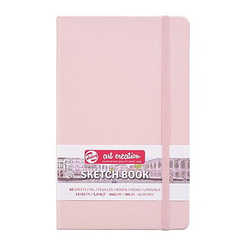 SketchBook Pastel Pink 13 x 21 cm / Skissblock pastellrosa 13 x 21 cm