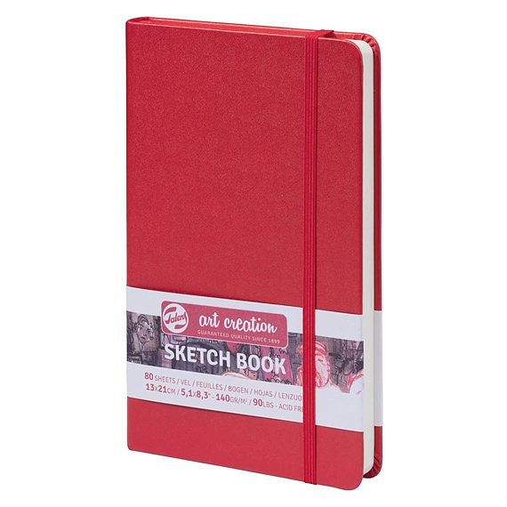SketchBook Red 13 x 21 cm / Skissblock röd 13 x 21 cm
