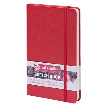 SketchBook Red 13 x 21 cm / Skissblock röd 13 x 21 cm