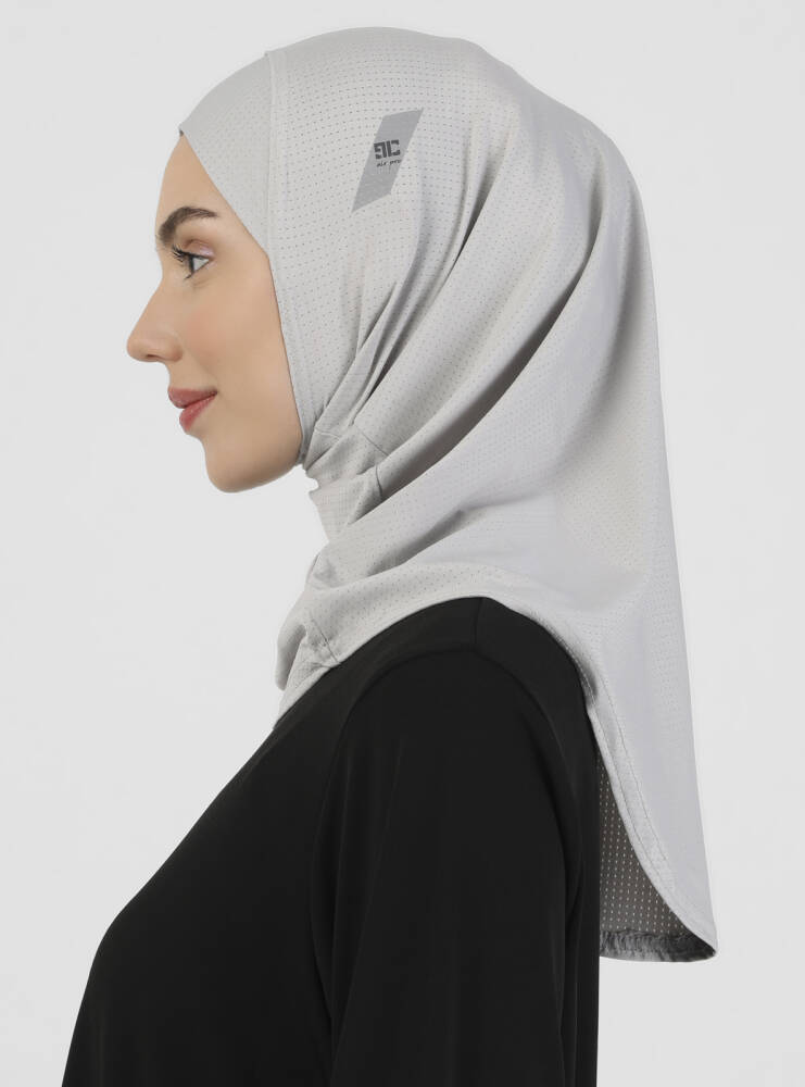 Sport Hijab - Airflow  - Light Gray - 3