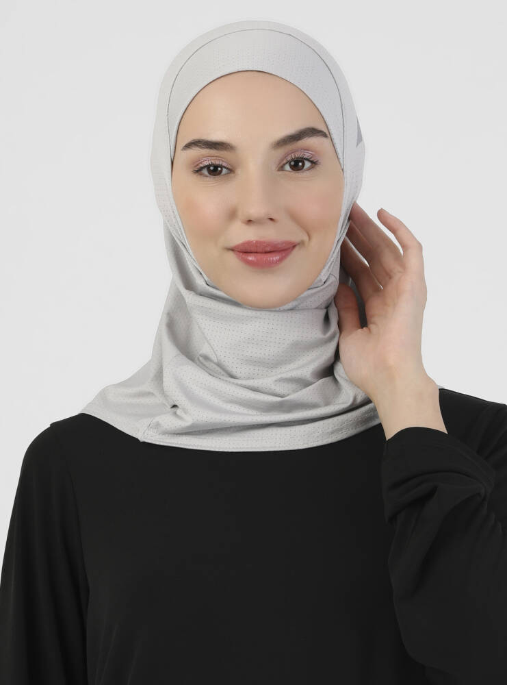 Sport Hijab - Airflow  - Light Gray - 2